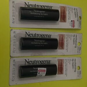 3 Neutrogena Revitalizing Tinted Lip Balm SPF 20, Moisturizing 10 Sheer Shimmer